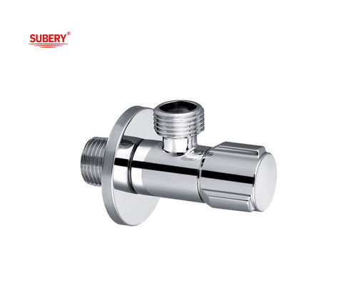 صمام مثلث نحاس G1/2" خيط جسم نحاس ABS مقبض OEM