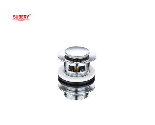الصمام الصغير المنسحب الصرف الصحي مع سدادة التدفق الكروم OEM