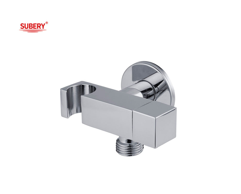 النحاس Shattaf حامل صمام معالجة Bidet دش رش حامل حمام المرحاض كروم مربع OEM